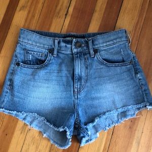 Express high waisted jean shorts 00